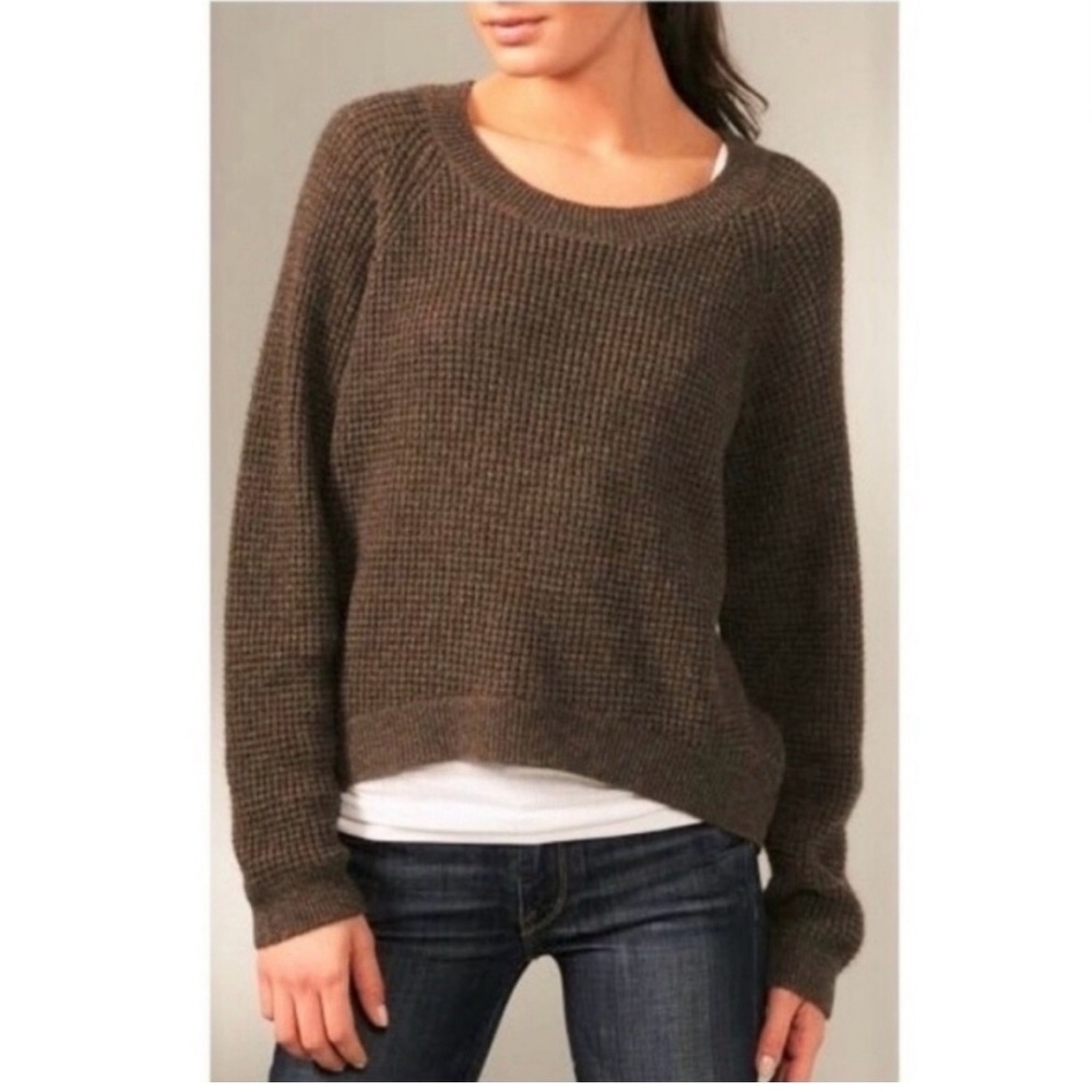 Vince waffle brown sweater